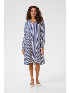 Платье до колена CULTURE, синий/белый