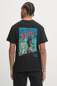 Хлопковая футболка Zoo York, черный