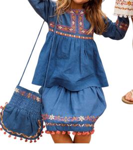 Юбка Micaela в синем цвете Guadalupe Design