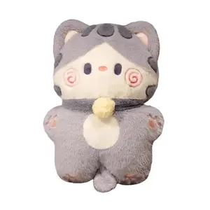 Плюшевая кукла Cute Hug Curl Cat высотой 40 см Brangdy, серый