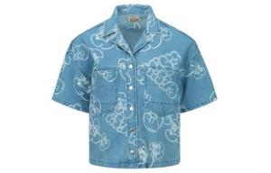 Рубашка женская синяя Evisu