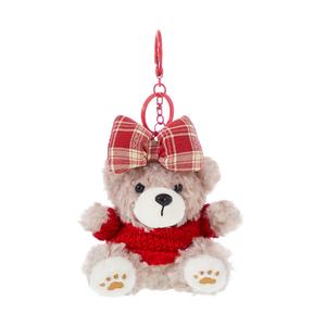 Футболка Biscuit Bear плюшевый брелок 10 см The Green Party, cookies bear sweater style-красный