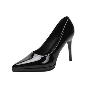 BIGTREE Тонкие каблуки на шпильке для женщин черные, цвет Black