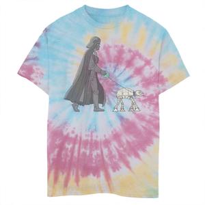 Футболка с рисунком «Дарт Вейдер AT-AT Walker Tie Dye» для мальчиков 8–20 лет Star Wars