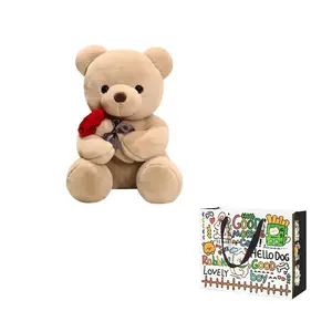 AZLCL Очаровательная плюшевая игрушка Rose Bear, высота 25см/35см/45см