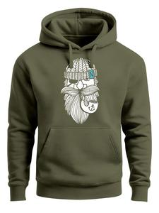 Толстовка Neverless Sailor Captain mit Pfeife, зеленый