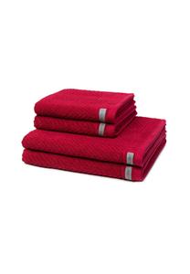 Набор полотенец Ross Smart, 4 штуки, 50x100/70x140 см, красный