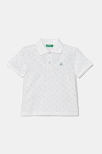 Хлопковая детская поло United Colors Of Benetton, белый