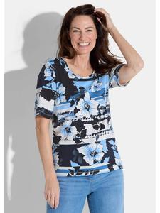 Рубашка синего / белого / темно-синего / с узором GOLDNER