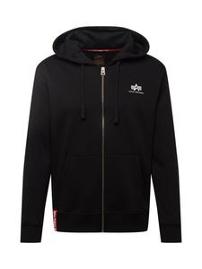 Худи ALPHA INDUSTRIES Zip-Up Hoodie, черный