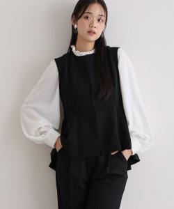 Костюм с жилетом и круглым вырезом Pourvous, цвет Black