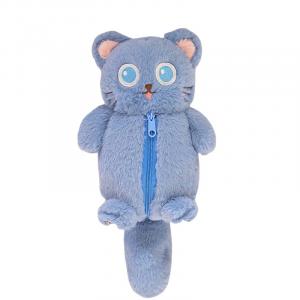 Пенал с мультяшными животными кукла плюшевая кукла высота 28см Tak Bebe, синий