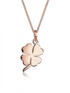 Elli Колье в виде клеверного листа из серебра 925 пробы с отделкой из розового золота