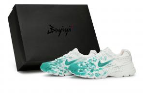 Nike Кроссовки для бега Initiator Anti Slip, износостойкие, женские, белые, зеленые