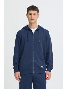 BLEND Флисовая куртка с капюшоном BHMBrilo синего цвета