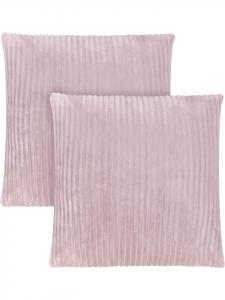 Aspero 2 полосатые фланелевые наволочки 45 x 45 см, цвет Зарате, розовый