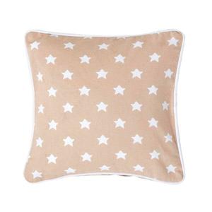Наволочка Homescapes mit Sternen, 30x1x30 см, бежевый