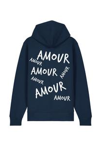 Толстовка на молнии AMOUR3 BACK PRINT Mira Paris, темно-синий