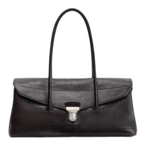 Lemaire Кожаная сумка через плечо женская темно-норковая