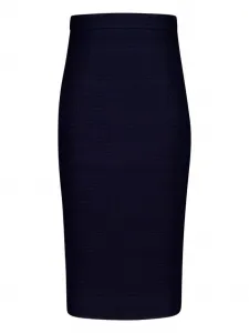 Юбка миди Boucle Roland Mouret, синий