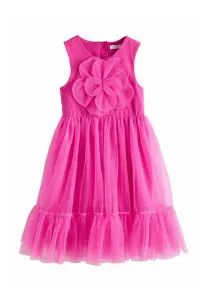 Коктейльное платье/платье для вечеринки с цветочной бутоньеркой, прямого кроя. Next, Pink