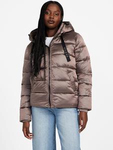Малина Стеганая куртка Guess Factory, Metal Taupe