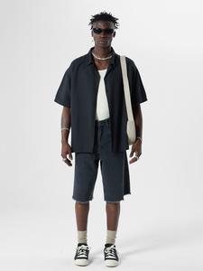 Рубашка на пуговицах Comfort fit VAMOS CLO, черный