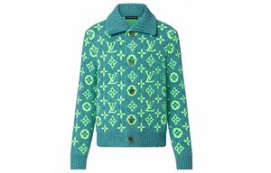 Новые квартальные продукты LV Sweater Men Louis Vuitton, зеленый