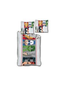 Многоцветный комплект постельного белья 140x200 см микрофибра пододеяльник & наволочка Cofi, 140x200 + 63x63 см Avengers