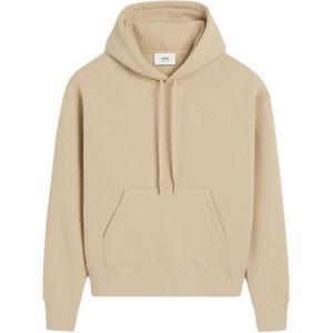 Ами Париж худи с длинными рукавами и шнурком AMIPARIS, коричневый