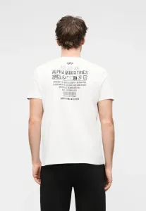 Футболка с принтом в виде собачьего жетона Alpha Industries, White