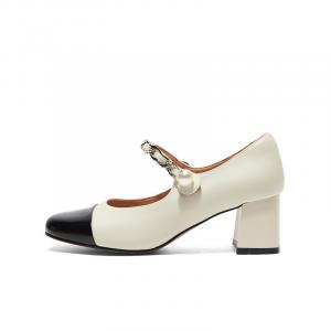 Туфли Мэри Джейн женские Pt'Son, цвет Apricot Black