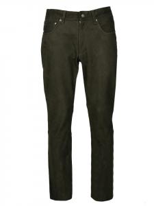 Кожаные брюки Phill оливкового цвета JCC