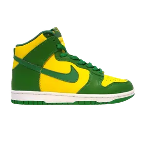 Кроссовки Nike Dunk High 'Brazil', желтый
