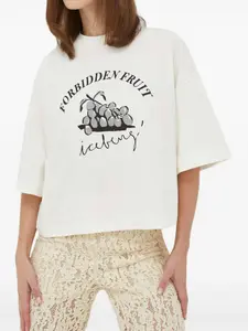 Футболка с графическим принтом Iceberg, белый