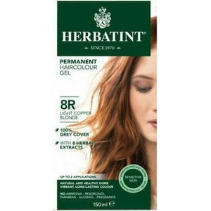 Стойкий гель-краситель для волос 8r Light Copper - 150 мл Herbatint