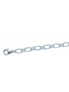 Adeliás Женский браслет из серебра 925 пробы, 19 см, диаметр 5,4 мм