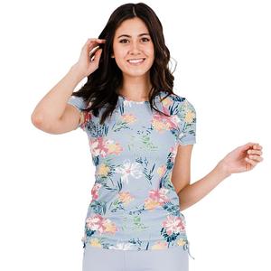 Женский топ для плавания с короткими рукавами Adele Calypsa LLC, цвет Hawaiian Paradise