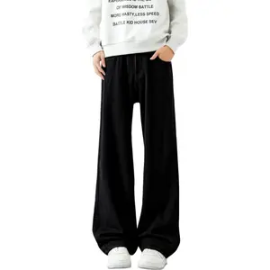 Джинсы Unisex Moderate Wide Leg Jeep, черный[all-season]