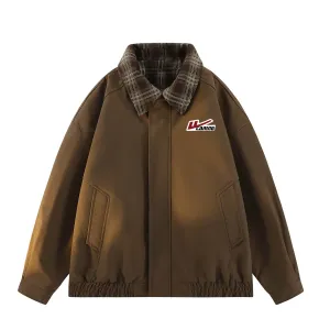 Куртка женская Lapel Moderate Workwear WARRIOR, coffee (diy badge)