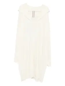 Драпированная удлиненная футболка Rick Owens, белый