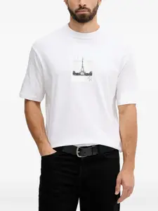 Футболка из коллаборации с Paris Hilton Karl Lagerfeld, белый