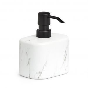 Дозатор мыла мрамор, белый