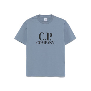 C.P. Company Kids футболка с логотипом, синий