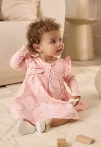 Трикотажное платье прямого кроя с оборками Baker By Ted Baker, Pink