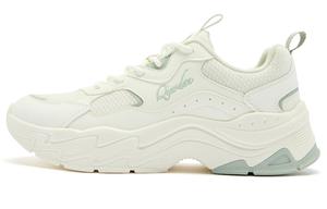 QIAODAN Повседневные туфли женские, низкие, цвета слоновой кости/тростника, серо-зеленые