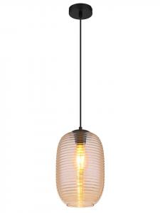 Globo lighting Подвесной светильник "Джефри" в черно-бежевом цвете - (В)120 x Ø 20 см