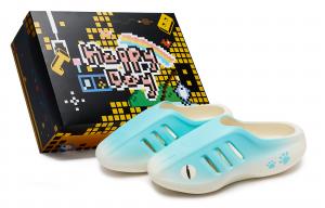 Adidas Originals Мюли AdiFOM IIInfinity, тихие, износостойкие, закрытые тапочки, унисекс, белые, синие