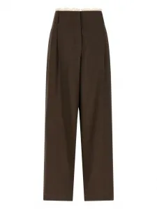 Брюки с поясом Magda Butrym, коричневый