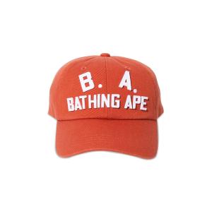 BAPE BA Кепка из мытой твила, Оранжевая